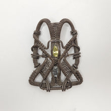 Load image into Gallery viewer, Jetpack - Oxidized Sterling Silver Wire Wrapped Pendant - The Crystal Connoisseurs
