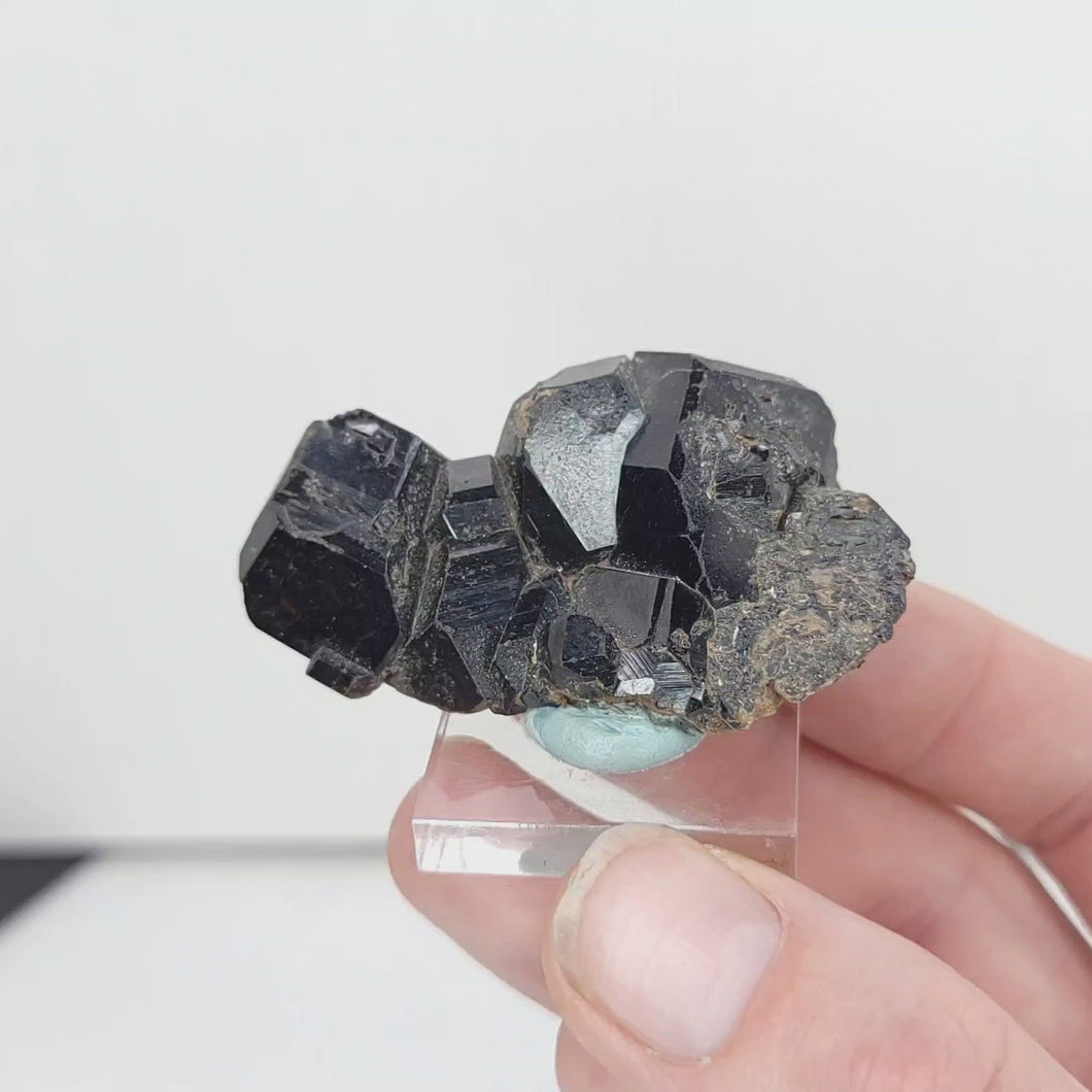 Garnet var. Melanite from Mali. 46g