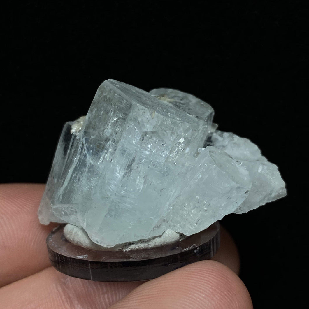 Aquamarine Cluster with Mica - The Crystal Connoisseurs