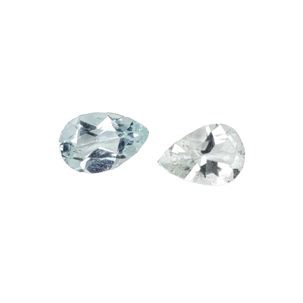 Aquamarine Facets. Pear. 1.7ct - The Crystal Connoisseurs