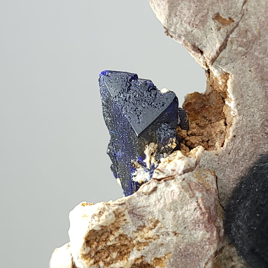 Azurite in Matrix. Morocco. 90g - The Crystal Connoisseurs