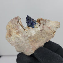 Load image into Gallery viewer, Azurite in Matrix. Morocco. 90g - The Crystal Connoisseurs
