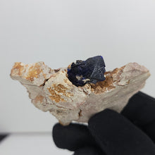 Load image into Gallery viewer, Azurite in Matrix. Morocco. 90g - The Crystal Connoisseurs
