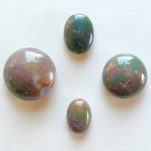 Load image into Gallery viewer, x4 Bloodstone Cabochons - The Crystal Connoisseurs
