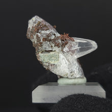 Load image into Gallery viewer, Calcite with Dendritic Native Copper from Mexico. 7.9g - UV Reactive Calcite with Dendritic Native Copper Inclusions. Locale: Zacatecas, Mexico. Weight: 7.92 grams. Dimensions: 30 x 19mm - The Crystal Connoisseurs
