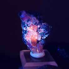 Load image into Gallery viewer, Calcite with Dendritic Native Copper from Mexico. 15g - UV Reactive Calcite with Dendritic Native Copper Inclusions. Locale: Zacatecas, Mexico. Weight: 15.77 grams. Dimensions: 35 x 24mm - The Crystal Connoisseurs
