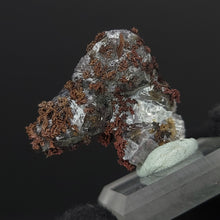 Load image into Gallery viewer, Calcite with Dendritic Native Copper from Mexico. 9g - UV Reactive Calcite with Dendritic Native Copper Inclusions. Locale: Zacatecas, Mexico. Weight: 9 grams. Dimensions: 25 x 25mm - The Crystal Connoisseurs
