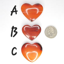 Load image into Gallery viewer, Carnelian Heart Shaped Cabochons
