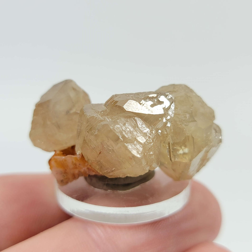 Cerussite Cluster on Stilbite - The Crystal Connoisseurs
