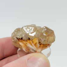 Load image into Gallery viewer, Cerussite Cluster on Stilbite - The Crystal Connoisseurs
