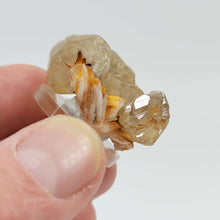 Load image into Gallery viewer, Cerussite Cluster on Stilbite - The Crystal Connoisseurs
