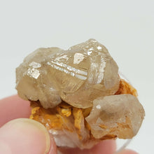 Load image into Gallery viewer, Cerussite Cluster on Stilbite - The Crystal Connoisseurs

