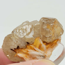 Load image into Gallery viewer, Cerussite Cluster on Stilbite - The Crystal Connoisseurs
