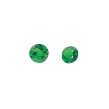 Load image into Gallery viewer, Chrome Diopside Facets. Round. 0.7ct ea - The Crystal Connoisseurs
