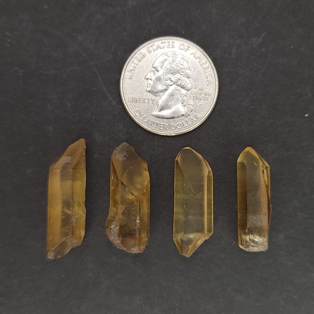 x4 Citrine Points. 10g - The Crystal Connoisseurs