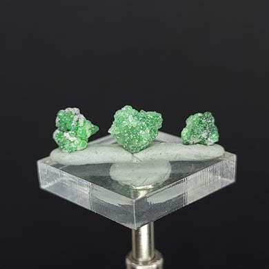 x3 Demantoid Garnets. 1.2g - The Crystal Connoisseurs