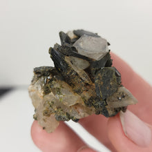 Load image into Gallery viewer, Epidote &amp; Quartz on Matrix - The Crystal Connoisseurs
