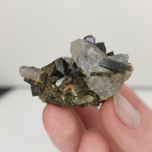 Load image into Gallery viewer, Epidote &amp; Quartz on Matrix - The Crystal Connoisseurs
