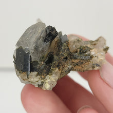Load image into Gallery viewer, Epidote &amp; Quartz on Matrix - The Crystal Connoisseurs
