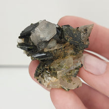 Load image into Gallery viewer, Epidote &amp; Quartz on Matrix - The Crystal Connoisseurs
