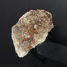 Load image into Gallery viewer, Hessonite Garnet and Smoky Quartz on Matrix. - The Crystal Connoisseurs
