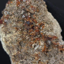 Load image into Gallery viewer, Hessonite Garnet and Smoky Quartz on Matrix. - The Crystal Connoisseurs
