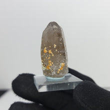 Load image into Gallery viewer, Hessonite Garnet on Smoky Quartz. 24g - The Crystal Connoisseurs
