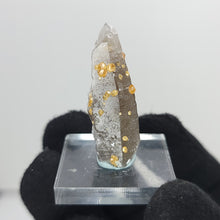 Load image into Gallery viewer, Hessonite Garnet on Smoky Quartz. 8g - The Crystal Connoisseurs
