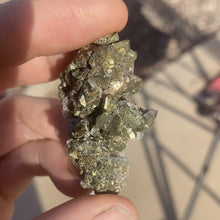 Load image into Gallery viewer, Marcasite on Calcite - The Crystal Connoisseurs
