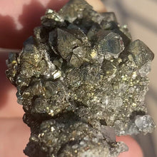 Load image into Gallery viewer, Marcasite on Calcite - The Crystal Connoisseurs
