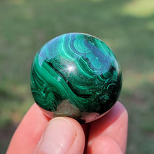 Load image into Gallery viewer, Malachite Sphere. 1.5&quot; - The Crystal Connoisseurs
