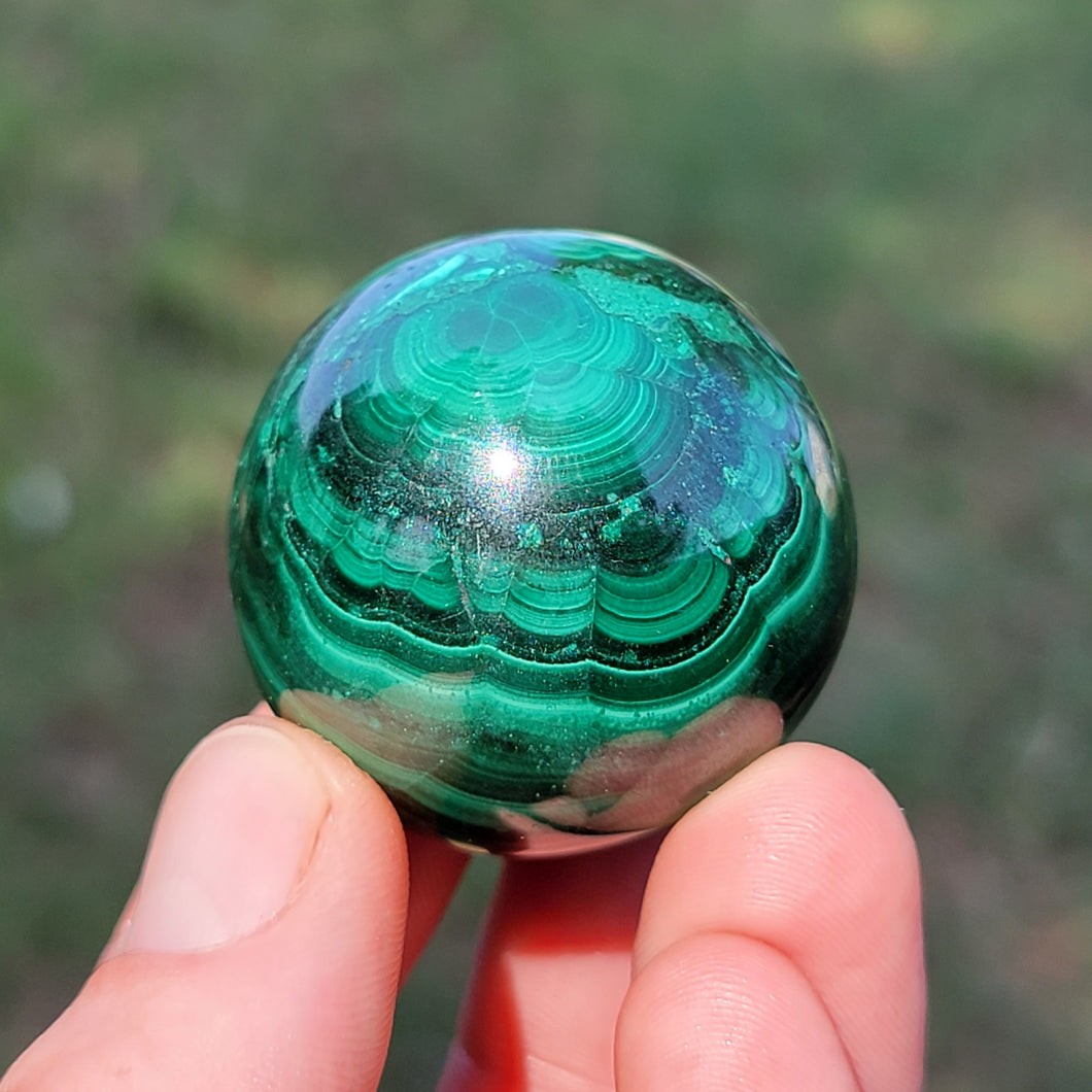 Malachite Sphere. 1.5