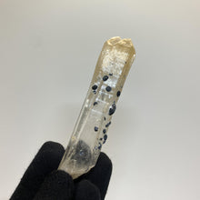 Load image into Gallery viewer, Twin Terminated Mongolian Quartz with Hematite Rosettes - The Crystal Connoisseurs
