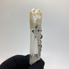 Load image into Gallery viewer, Twin Terminated Mongolian Quartz with Hematite Rosettes - The Crystal Connoisseurs
