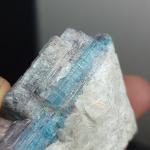 Load image into Gallery viewer, Paraiba Tourmaline in Matrix. 94g - Locale: Paraiba, Brazil. Weight: 94.14grams. Dimensions: 2.3 x 1.8 x 1.3in - The Crystal Connoisseurs
