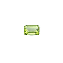 Load image into Gallery viewer, Peridot Facet. Rectangle. 0.65ct - The Crystal Connoisseurs
