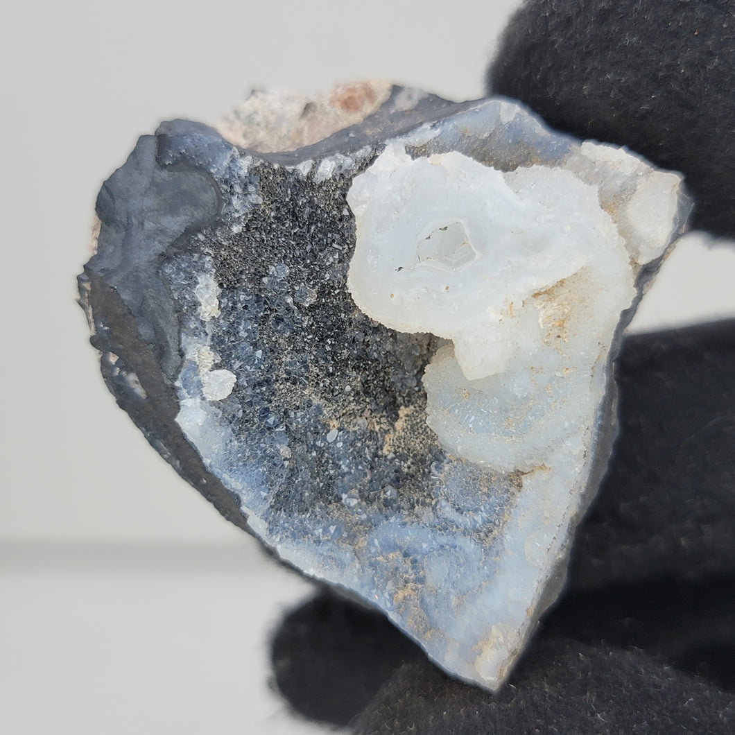 Psilomelane with Drusy Calcite - The Crystal Connoisseurs