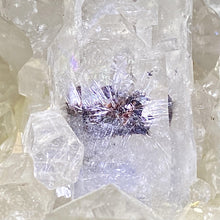 Load image into Gallery viewer, Quartz Cluster w Hematitie Rutile Inclusion - The Crystal Connoisseurs
