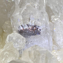 Load image into Gallery viewer, Quartz Cluster w Hematitie Rutile Inclusion - The Crystal Connoisseurs
