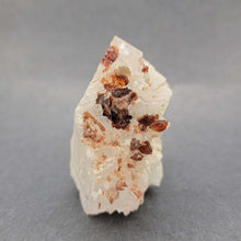 Load image into Gallery viewer, Garnet on Quartz with Albite and Mica - The Crystal Connoisseurs
