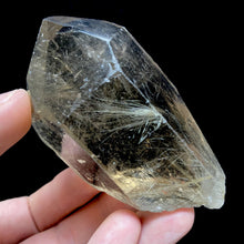 Load image into Gallery viewer, Smoky Quartz with Gold Rutile - The Crystal Connoisseurs
