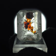 Load image into Gallery viewer, Brookite in Quartz. Facet, Rectangle. 36ct - The Crystal Connoisseurs
