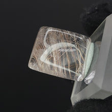 Load image into Gallery viewer, Gold &amp; Silver Rutilated Quartz. Cabochon, Rectangle. 23ct. - The Crystal Connoisseurs
