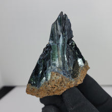 Load image into Gallery viewer, Bluish-Green Vivianite Cabinet Specimen. 191g - The Crystal Connoisseurs
