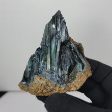 Load image into Gallery viewer, Bluish-Green Vivianite Cabinet Specimen. 191g - The Crystal Connoisseurs
