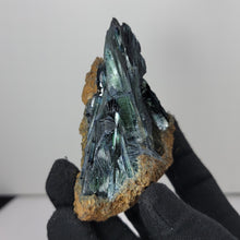 Load image into Gallery viewer, Bluish-Green Vivianite Cabinet Specimen. 191g - The Crystal Connoisseurs
