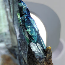 Load image into Gallery viewer, Bluish-Green Vivianite Cabinet Specimen. 191g - The Crystal Connoisseurs

