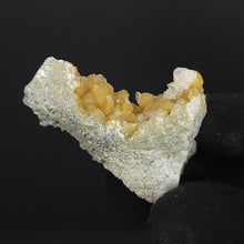 Load image into Gallery viewer, Yellow Calcite in Matrix. 42g - Locale: Unknown. Weight: 42.98 grams. Dimensions: 2 x 1.9 x 0.8in - The Crystal Connoisseurs
