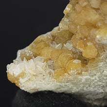 Load image into Gallery viewer, Yellow Calcite in Matrix. 42g - Locale: Unknown. Weight: 42.98 grams. Dimensions: 2 x 1.9 x 0.8in - The Crystal Connoisseurs
