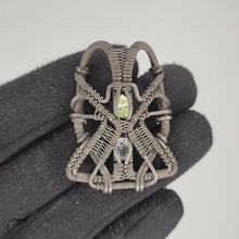 Load and play video in Gallery viewer, Jetpack - Oxidized Sterling Silver Wire Wrapped Pendant
